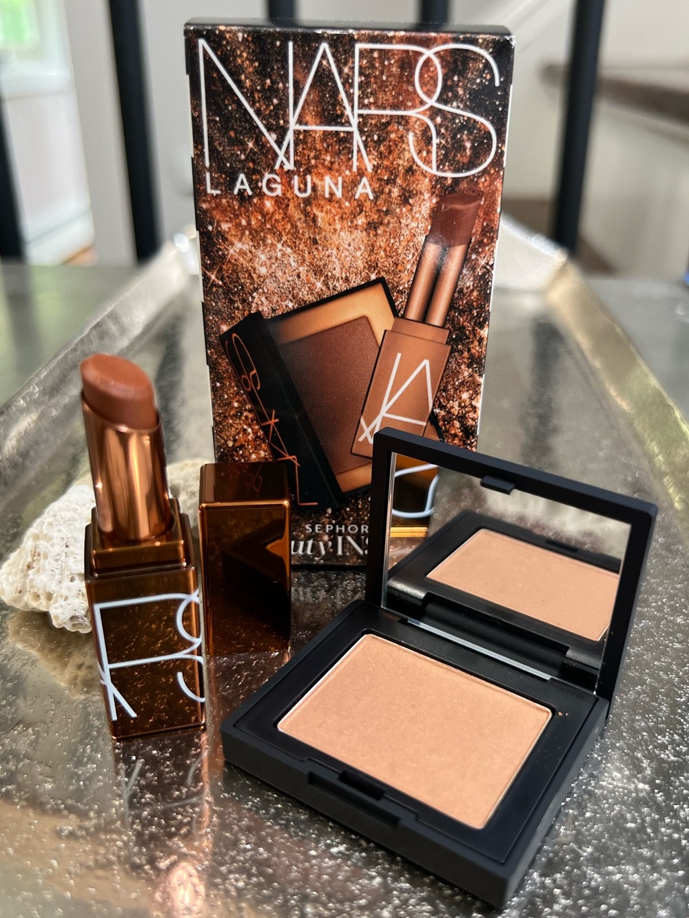 NARS Laguna Mini Duo Compact Bronzing Powder and Coordinating Tinted Lip Balm